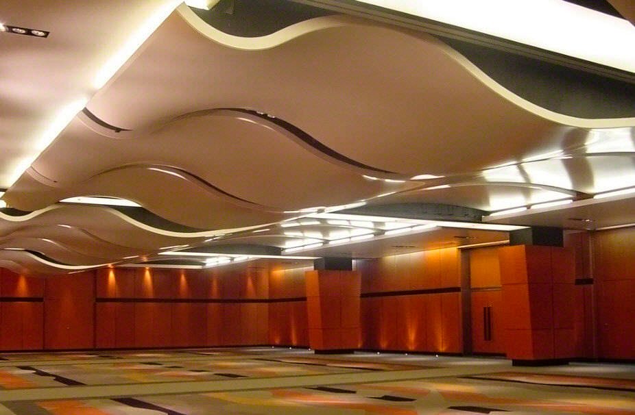 Acoustic baffle beams