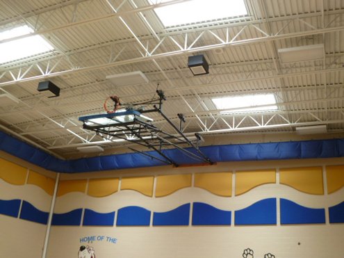 Acoustic baffle beams