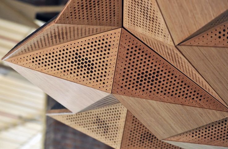 Acoustic baffle beams