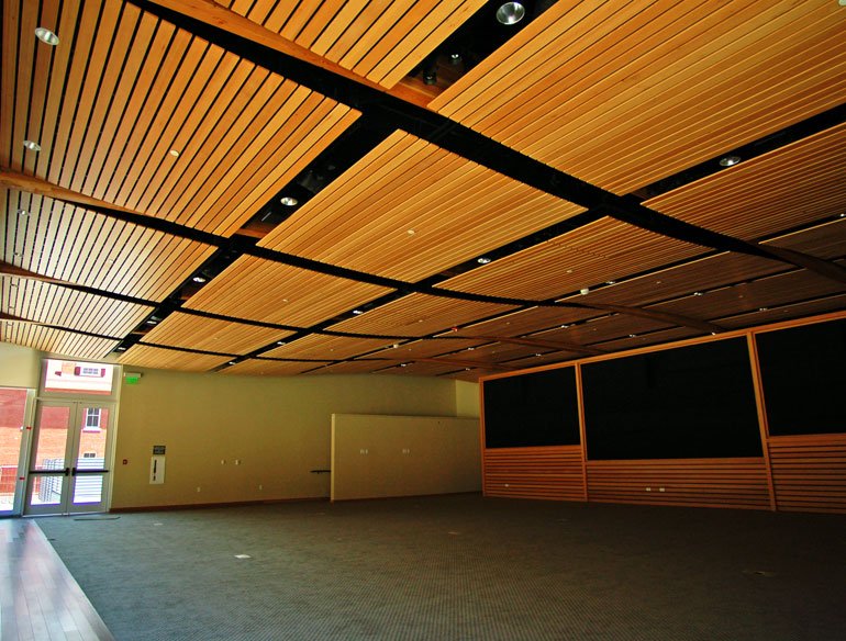 Acoustic baffle beams