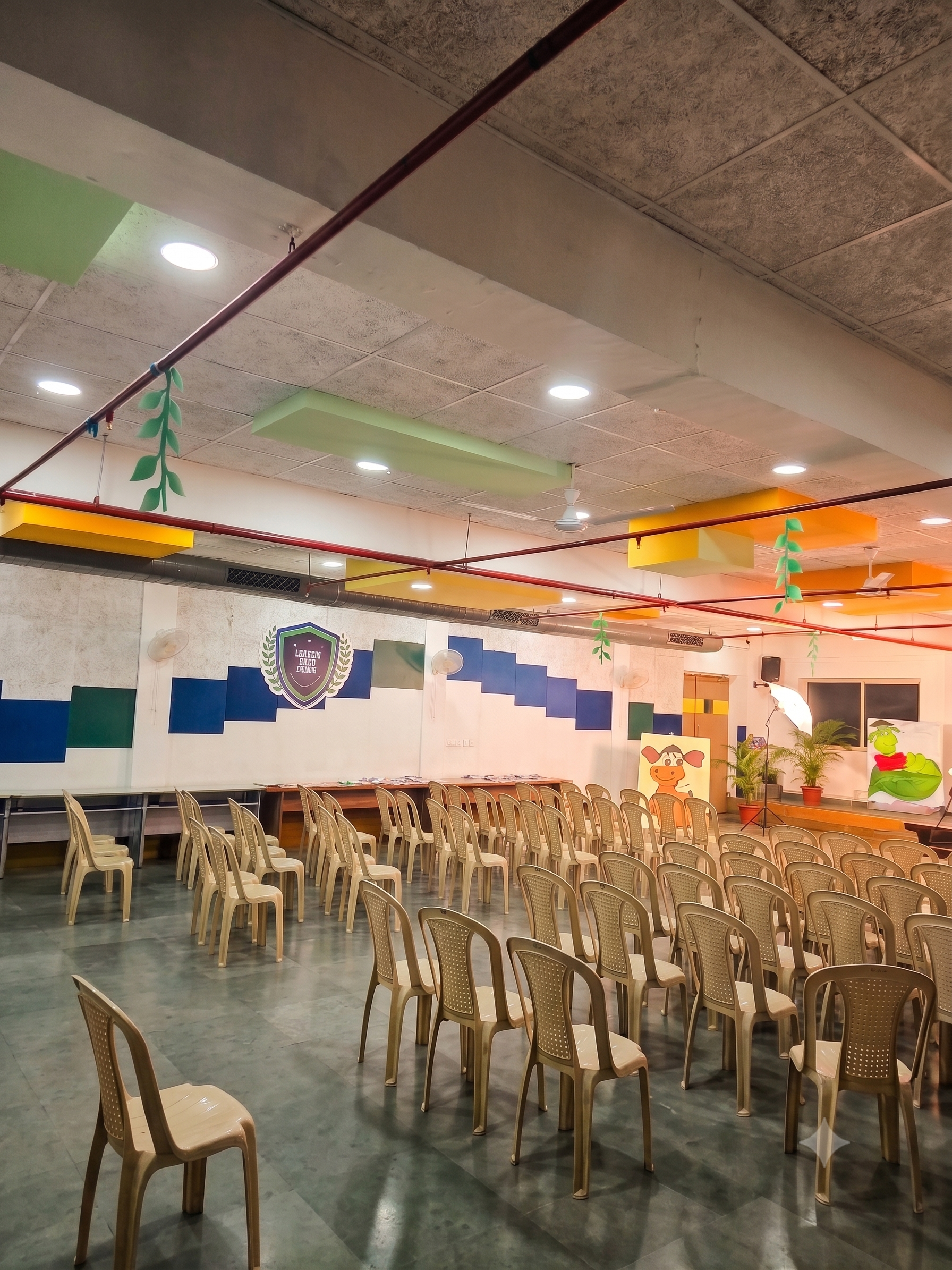 School hall in use